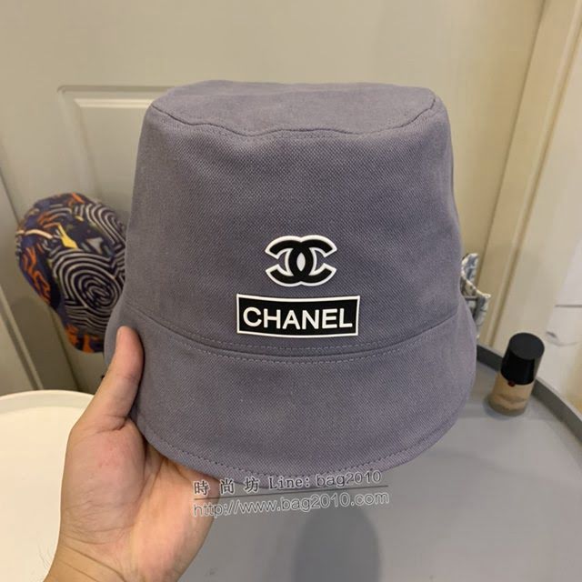 Chanel新品女士帽子 香奈兒不對稱簡約漁夫帽遮陽帽  mm1689